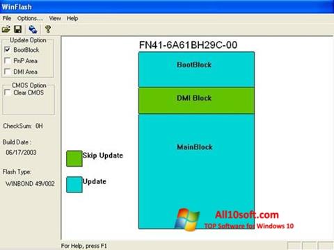 Screenshot WinFlash for Windows 10