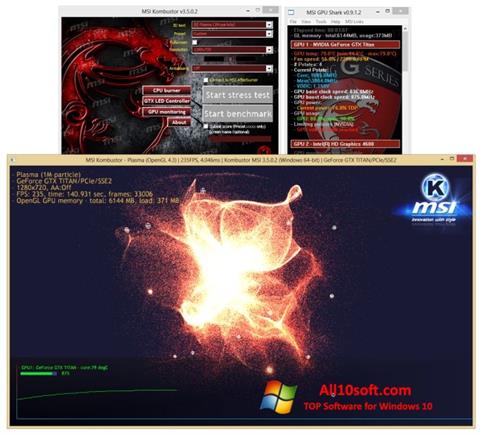 Screenshot MSI Kombustor for Windows 10