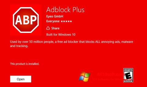 Screenshot Adblock Plus for Windows 10