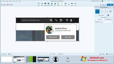 Screenshot Snagit for Windows 10