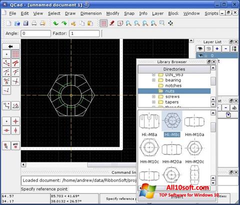 Screenshot QCad for Windows 10