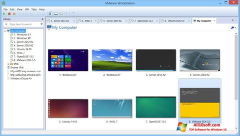 Screenshot VMware Workstation for Windows 10