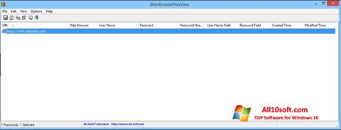 Screenshot WebBrowserPassView for Windows 10