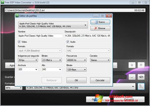 Screenshot Free MP4 Video Converter for Windows 10