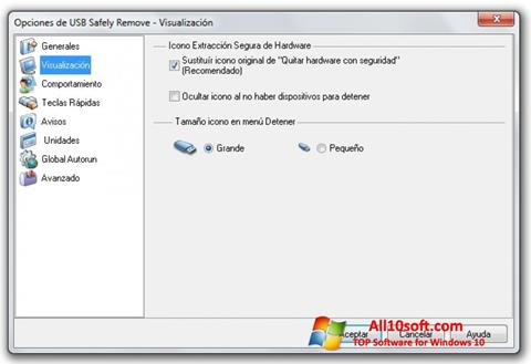 Screenshot USB Safely Remove for Windows 10
