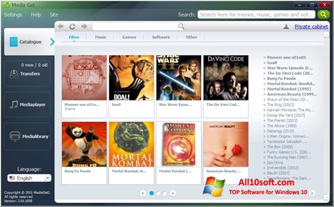 Screenshot MediaGet for Windows 10
