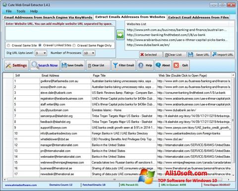 Screenshot eMail Extractor for Windows 10