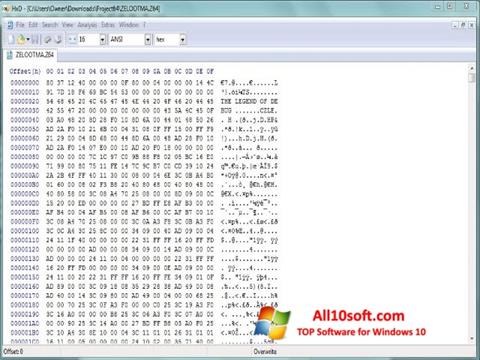 Screenshot Hex Editor for Windows 10