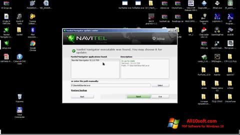 Screenshot Navitel Navigator Update Center for Windows 10