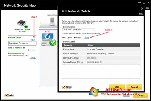 Screenshot Norton Internet Security for Windows 10