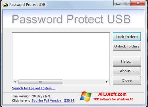 Screenshot Password Protect USB for Windows 10
