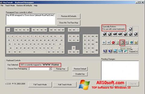 Screenshot KeyTweak for Windows 10